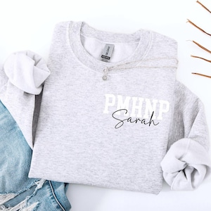 Personalized Nurse Practitioner Sweatshirt with Name, Nurse Practitioner Graduation Gifts, NP Profession Pullover, Nurse Practitioner Gift