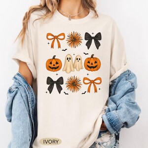 Comfort Colors® Vintage Halloween Shirt, Retro Halloween Tshirt, Halloween T-Shirt für Damen, Gruselige Saison Shirt, Vintage Trendy Shirt