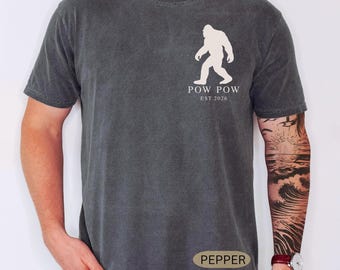 Comfort Colors® Custom Grandpa Shirt, Funny Dad Shirt, Sasquatch Father's Day Gift, Cryptid Lover T-Shirt, Cryptozoology Shirt, Grandpa Gift