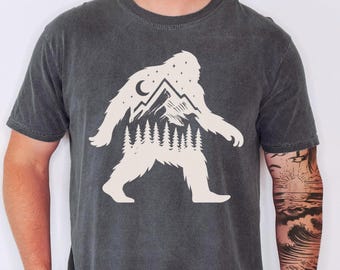 Sasquatch Shirt, Funny Bigfoot Dad Tee, Sasquatch Father's Day Gift, Cryptid Lover T-Shirt, Outdoor Dad Shirt, Cryptozoology Shirt, Dad Gift