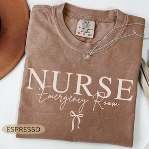 Camiseta de enfermera de urgencias Comfort Colors©, camiseta de enfermera de urgencias, camiseta de departamento de urgencias, graduación de enfermera, agradecimiento a la enfermera, regalo para enfermera