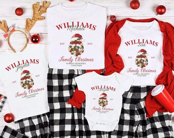 Custom Family Christmas Shirts, African American Funny Holiday Family Matching Shirts, Group Christmas Party Tee, Family Holiday Tee
