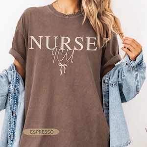 Comfort Colors© ICU Nurse Shirt, Intensive Care Nurse Tee, Nurse T-shirt, Nurse Graduation Gift, RN Shirt, Nurse Appreciation, Nurse Gift