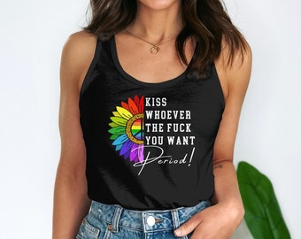 LGBTQ Pride Tank Top, Rainbow Colors Pride Tank, Equality Tank, Colorful LGBT Couple Tank, LGBTQ Support Tank, Unisex Tank Top, Pride Month