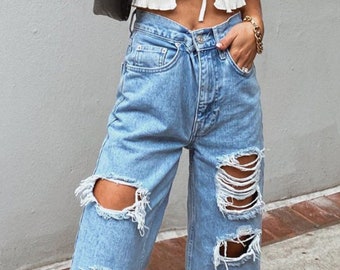 Ripped Jeans , Womens Ripped Jeans , urban jeans