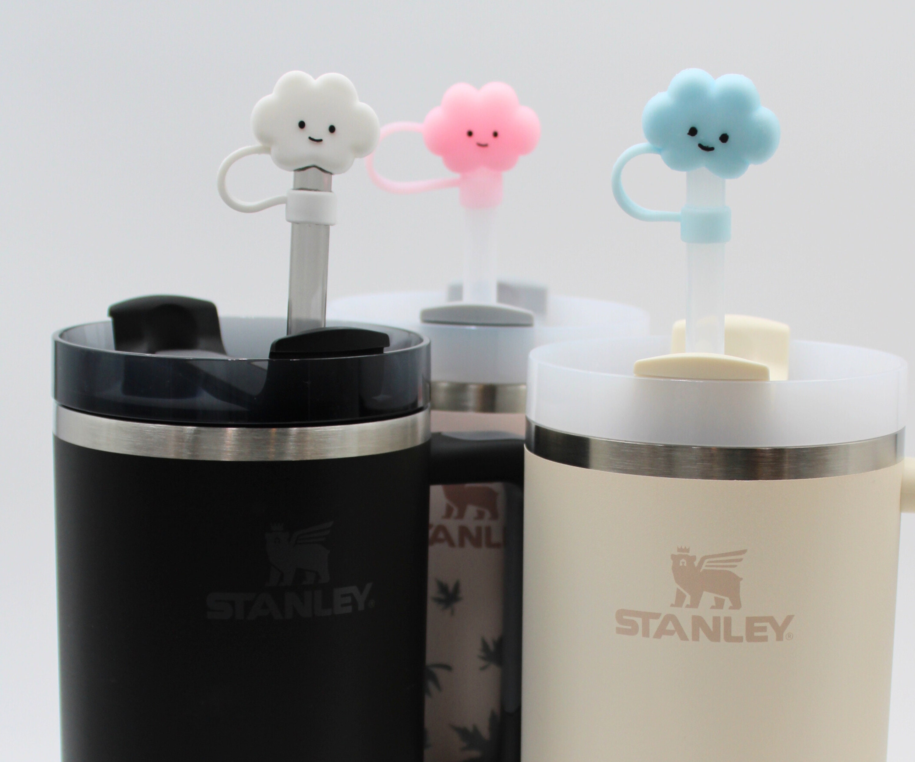 Silicone Straw Cover Cap For Stanley 40 Oz Tumbler With Handle Drinking  Accessories Dust-Proof Reusable 10mm Cute Topper Lids - AliExpress