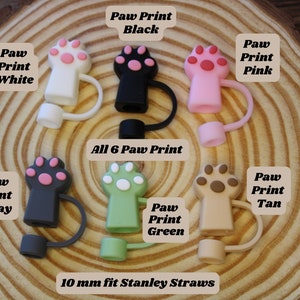 Paw Print Shaped Straw Topper H2.0 FLOWSTATE Cloud Straw Cap Mothers Day Tumbler Dog Lover Gift For Her Tumbler Accessory