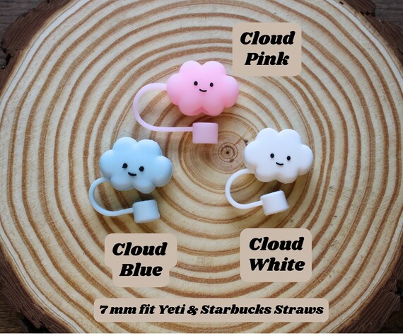 Cloud Straw Cover Toppers, Silicone Straw Cover Cap, Reusable