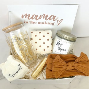 Neue Mutter Geschenkbox, erwartet Mutter Geschenkkorb, Mutter und Baby Geschenkbox, Postpartum Geschenkkorb, Big Bow Baby Geschenkbox, neue Eltern Geschenkbox