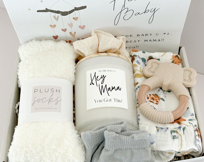 New Mom Pregnancy Gift Box, Mom Gift Box, New Mom and Baby Girl Gift
