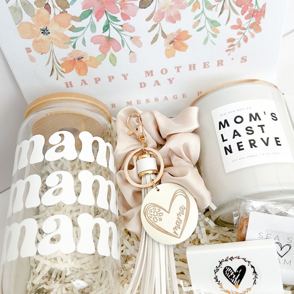 Geschenkbox für Mama, lustiges Geschenk für Mama, Kerzen-Geschenkbox für Mama, Pflegepaket für Mama, Geschenk für Mütter, Muttertagsgeschenk, Geschenkbox für die beste Mama