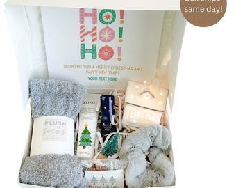 winter gift box, winter gift box best friend, cozy winter gift box, winter wonderland gift box, secret santa gift, coworker last minute gift