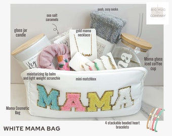 MEIKIUP Make-up-Tasche Für Werdende Zwillingsmütter – 23,5x17 Cm, Wasserabweisend, Mit Reißverschluss, Praktisches Überlebens-Set