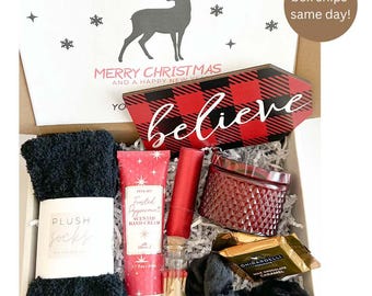 Kerstcadeaudoos, kerstverzorgingspakket, wintercadeaudoos, Happy Holidays-cadeaudoos, cadeau leraar, cadeau geheime kerstman, Cosy Spa-cadeauset