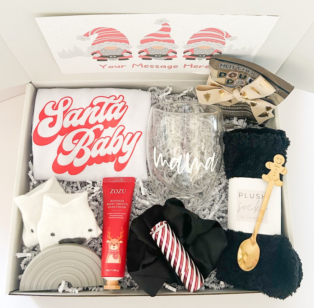 Christmas Mom & Baby Deluxe Gift Box , New Mom Gift Box, Pregnancy Gift