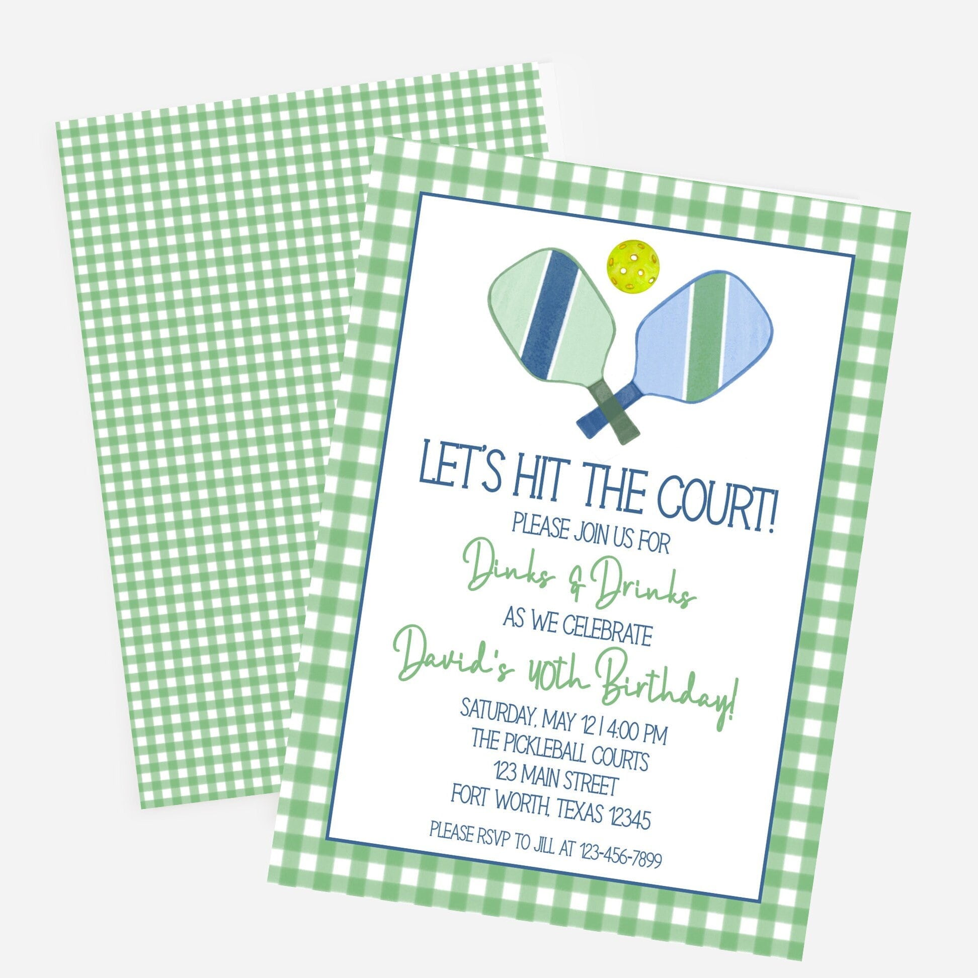 Watercolor Pickleball Party Dinks and Drinks Party Boy Etsy