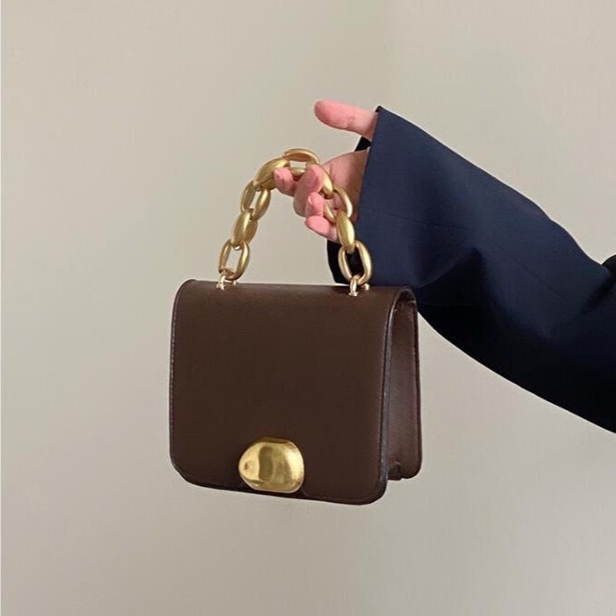 Charles Keith Two Tone Metallic Push Lock Handbag Multi Up To 60% Off