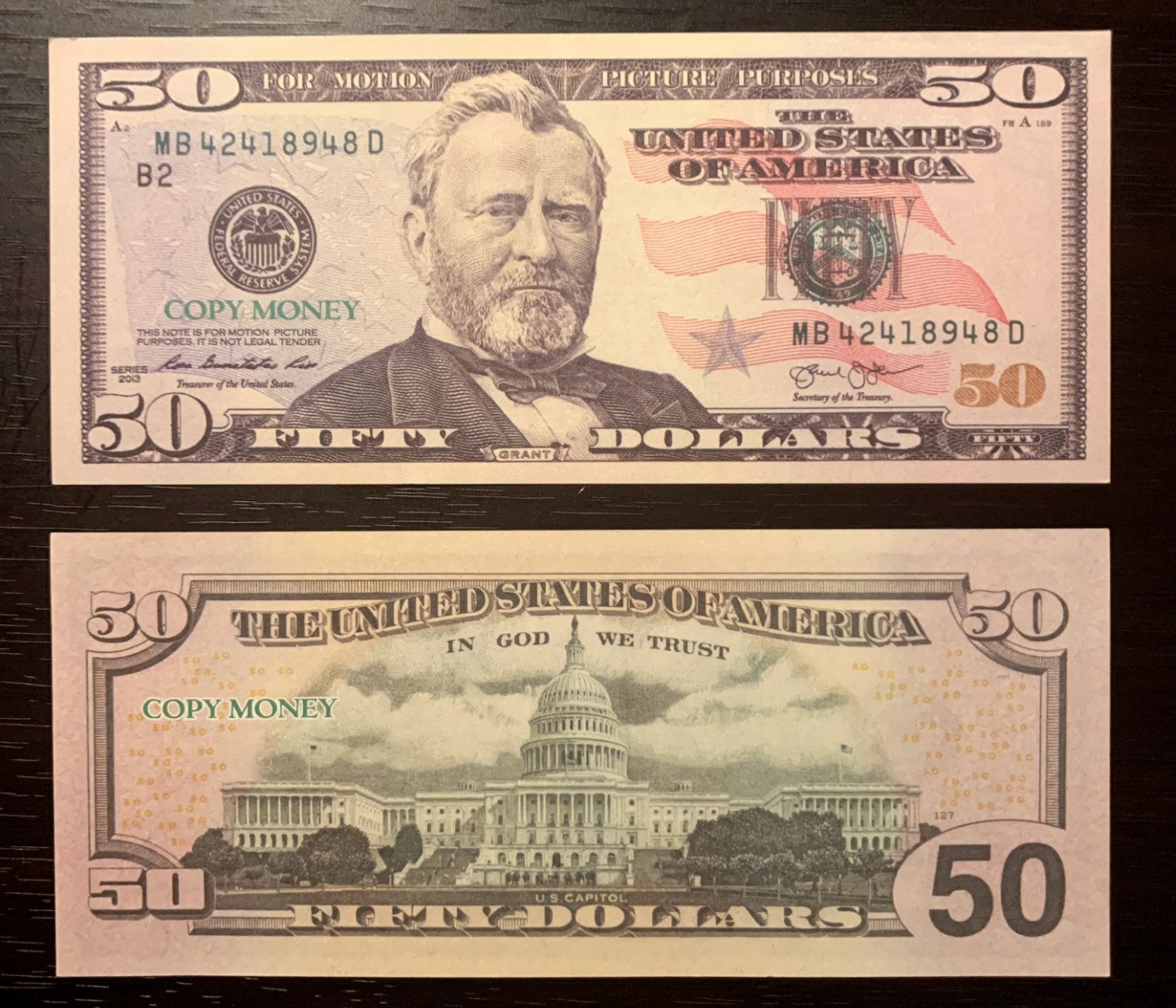 Fifty Dollar Bill - Etsy