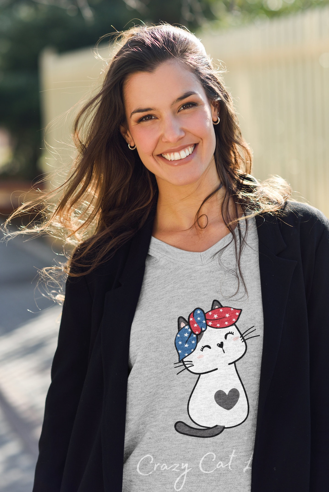 One Cat Shy of a Crazy Cat Lady, Funny Crazy Cat Lady Tee, Crazy Cat