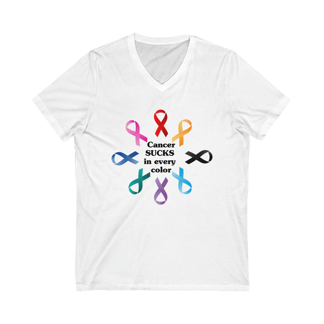 Fuck Cancer Fight Awareness Survivor Chemo Therapy Ribbon Cancer Sucks In Every Color Stickers Decal For Waterbottle Laptop Hardhat Bumper Window Waterproof Truck (2, 2.8x3.8 In