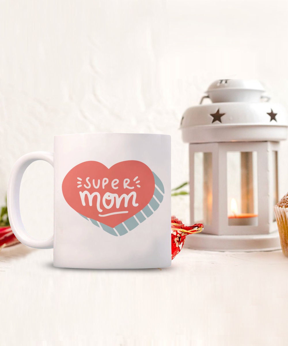Super Mom Super Wife Super Tired Cute Funny Mommy Gift Ideas Black Mug