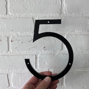 Large Modern House Numbers - Boost your curb appeal - Includes Installation Template & Color-Matched Fasteners - Ships Fast