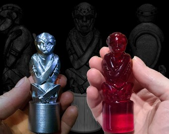 Jungle Run Monkey Statue 3D-Datei für den 3D-Druck Silber und Ruby Monkey Totems