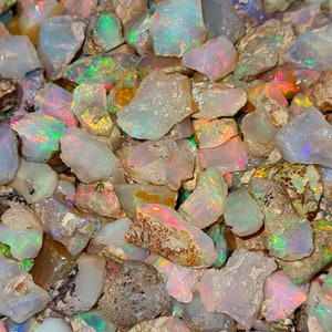 Ethiopian Opal Rough, 3 Pcs Raw Opal, Welo Opal, Fire Opal Gemstones Lot 10-16mm
