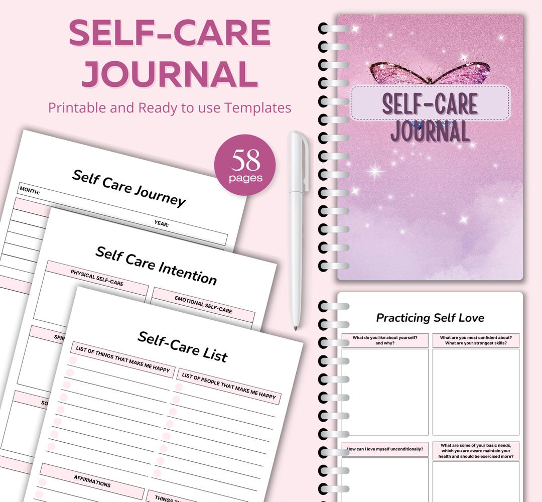 Self-care Journal, Self Care Workbook, Self Love Journal, Burnout ...