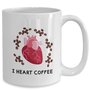 I Herz Kaffee / Kardiologe Geschenk / Danke Doktor Geschenk / Kaffeebecher