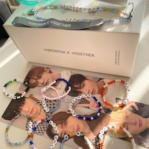 BUNDLE | TXT Act : Promise Tour | 8 Beaded Bracelets + Moabong Lightstick Strap Set