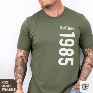 40th Birthday Shirt Gift For Men, 1985 Vintage T-shirt For Him, Mens 40th Gift Idea, 40th Birthday Party Shirt, Fortieth Birthday Party Tee
