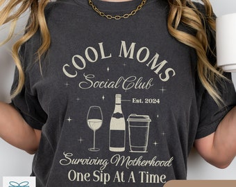 Chemise maman cool, T-shirt maman couleurs confort, chemise maman drôle, chemise maman amateur de café, cadeau pour maman, cadeau fête des mères