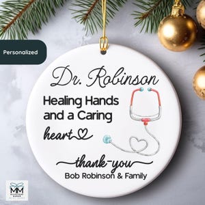 Custom Doctor Gift, Family Doctor Appreciation, Physician Retirement Keepsake, Christmas Ornament For Doctor, Medical Doctor Keepsake Gift