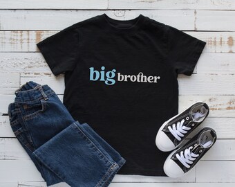 Big Brother T-Shirt, Big Brother Announcement Shirt, New Big Brother, Pregnancy Announcement T-shirt, New Baby News, Big Bro Sibling Shirt