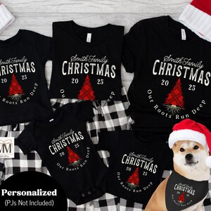 Family Christmas Shirt, Christmas Tree Shirt, Vintage Christmas Tree T-Shirt, Custom Family Shirts, Our Roots Run Deep Family Reunion Tshirt