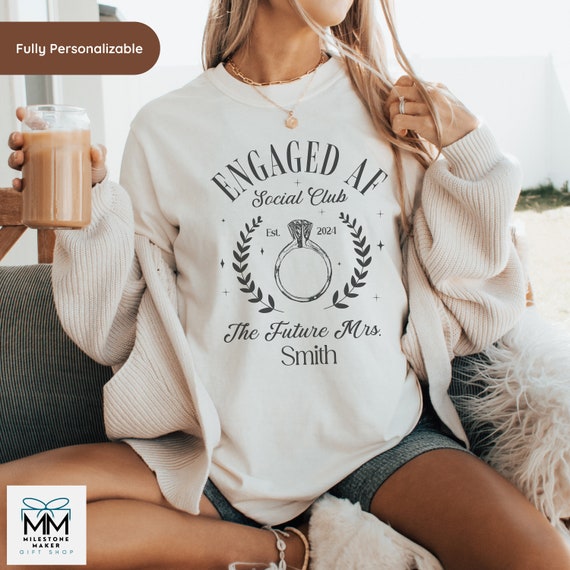 Funny Just Engaged Shirt For Engagement Gift Funny Just Engaged Shirt For Engagement Gift