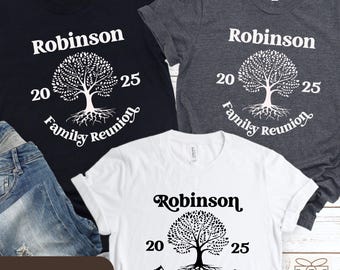 Personalized Family Reunion 2025 T-Shirts, Matching Family Party Shirts, Custom Reunion 2025, Family Tree Tees, Custom Family BBQ Shirts,