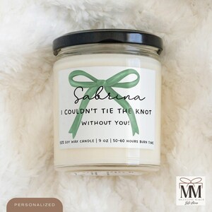Bridesmaid Proposal Candle, Will You Be My Bridesmaid, Wedding Party Favours, Coquette Bridesmaid Gift, Maid Of Honor, Gift For Bridal Party