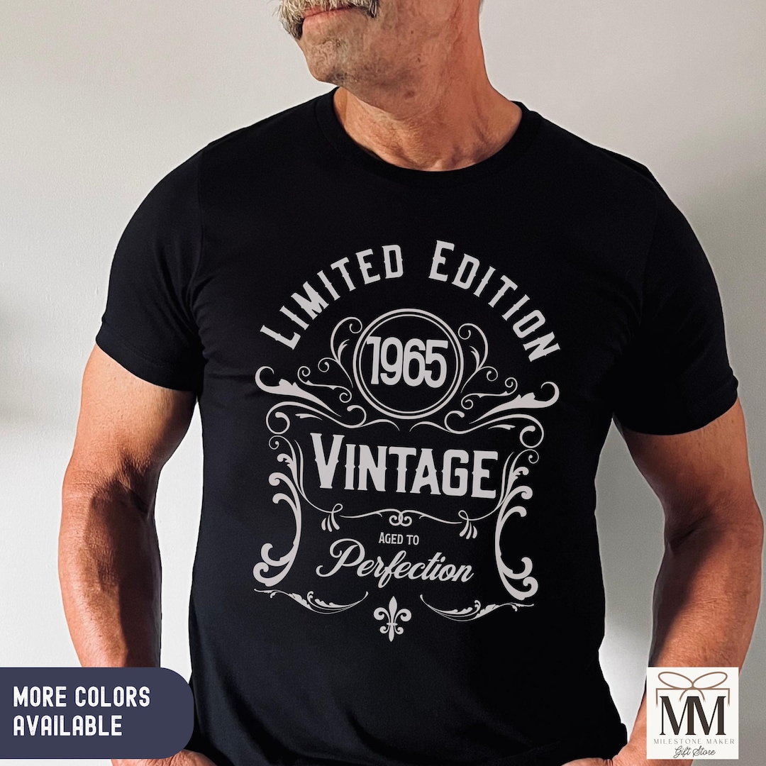 T-shirt Homme - Anniversaire 61 Ans - Les meilleurs sont nés en 1965