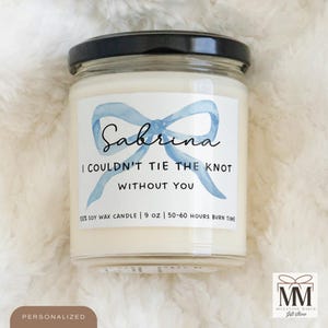 Bridesmaid Proposal Candle, Will You Be My Bridesmaid, Wedding Party Favours, Coquette Bridesmaid Gift, Maid Of Honor, Gift For Bridal Party