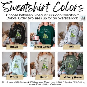 Sudadera con tarro de pepinillos, camiseta de cuello redondo con pepinillos enlatados vintage, regalo para amantes de los pepinillos, The Pickle Club, camiseta con pepinillos Cottage Core, camiseta con pepinillos caseros imagen 2