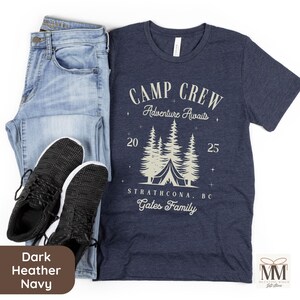 Personalized Family Camping Trip Shirt, Matching Travel Camping Tshirt for Family, Camp Crew Outdoor Family Camp Trip Tee, Adventure Awaits image 8