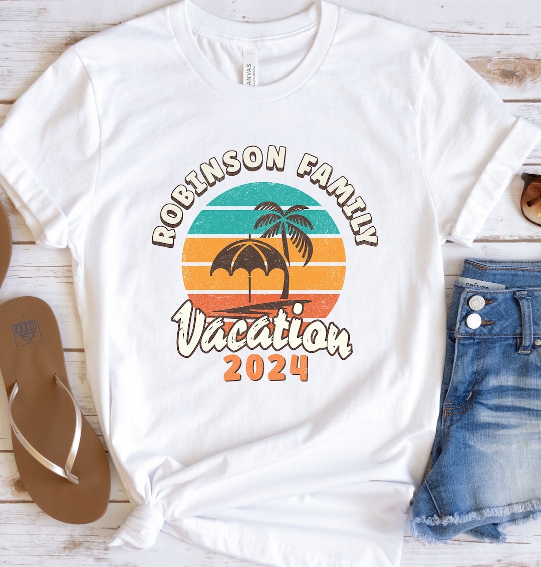 Personalized Family Vacation Shirt 2024 Family Trip Tshirt Etsy
