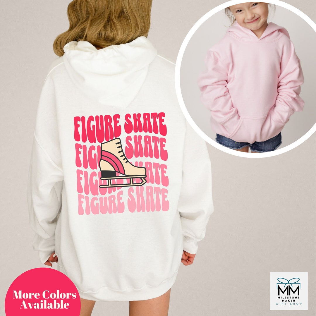 Figure Skating Hoodie for Girls, Gift for Figure Skater, Ice