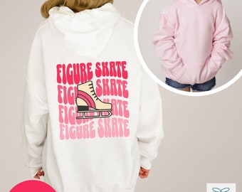 Figure Skating Hoodie for Girls, Gift for Figure Skater, Ice Skater Sweater for Teen, Gift for Daughter, Figure Skating Competition Sweater