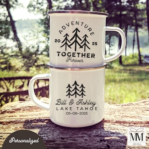 His and Her Camping Mugs - Etsy