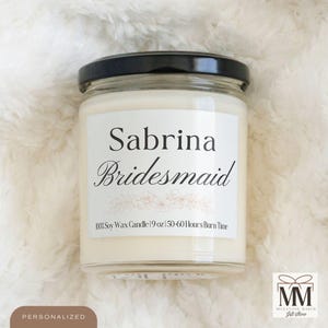 Bridesmaid Proposal Candle, Will You Be My Bridesmaid, Wedding Party Favours, Bridesmaid Gift, Maid Of Honor Gift, Gift For Bridal Party