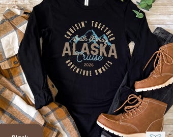 Personalized Alaska Cruise Family Long Sleeve Shirt, Custom Vacation Adventure Matching Shirts