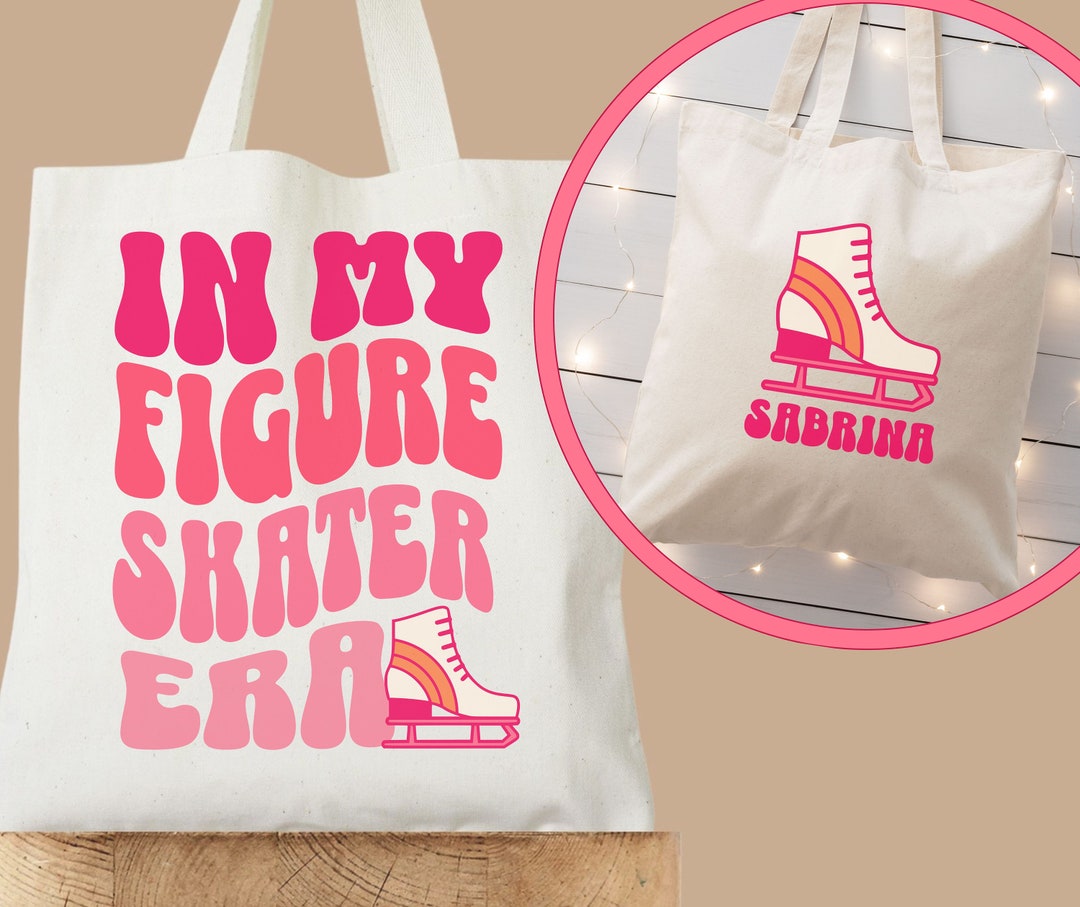 Personalized Figure Skater Gift Custom Ice Skater Tote Bag Etsy